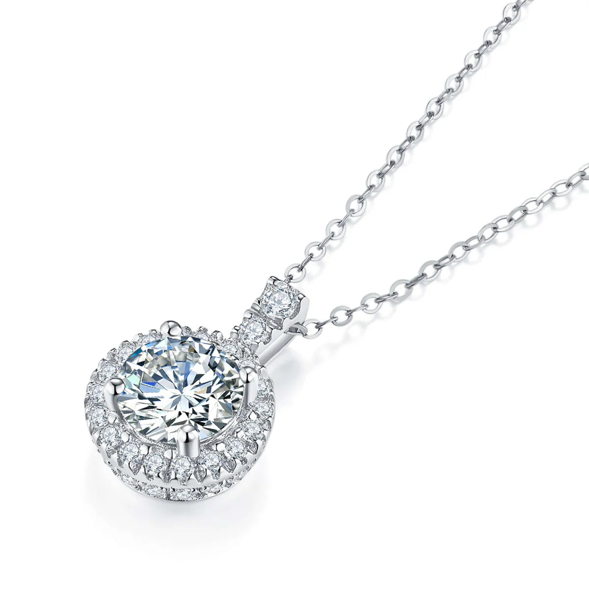 Classic Halo Diamond Pendant