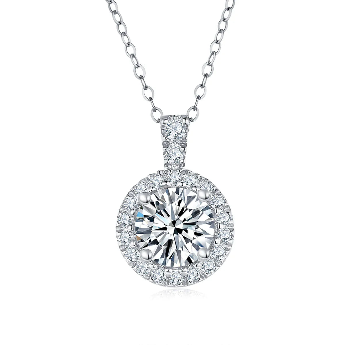 Classic Halo Diamond Pendant