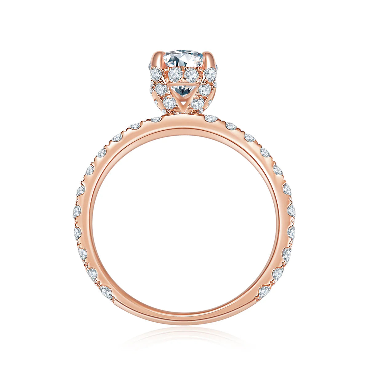 Lumina Hidden Halo Diamond Ring